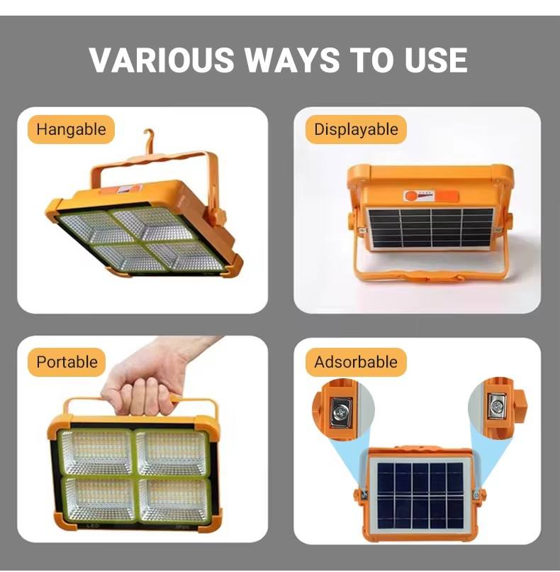 Solar Rechargeable LED Lantern | Flashlight • Power Bank