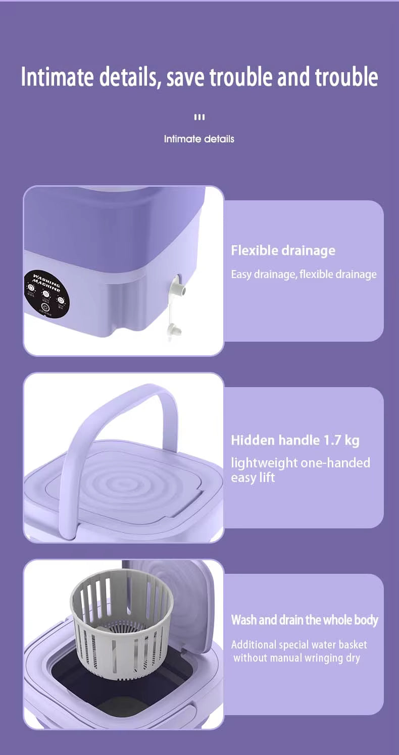 Folding Portable Washing Machine