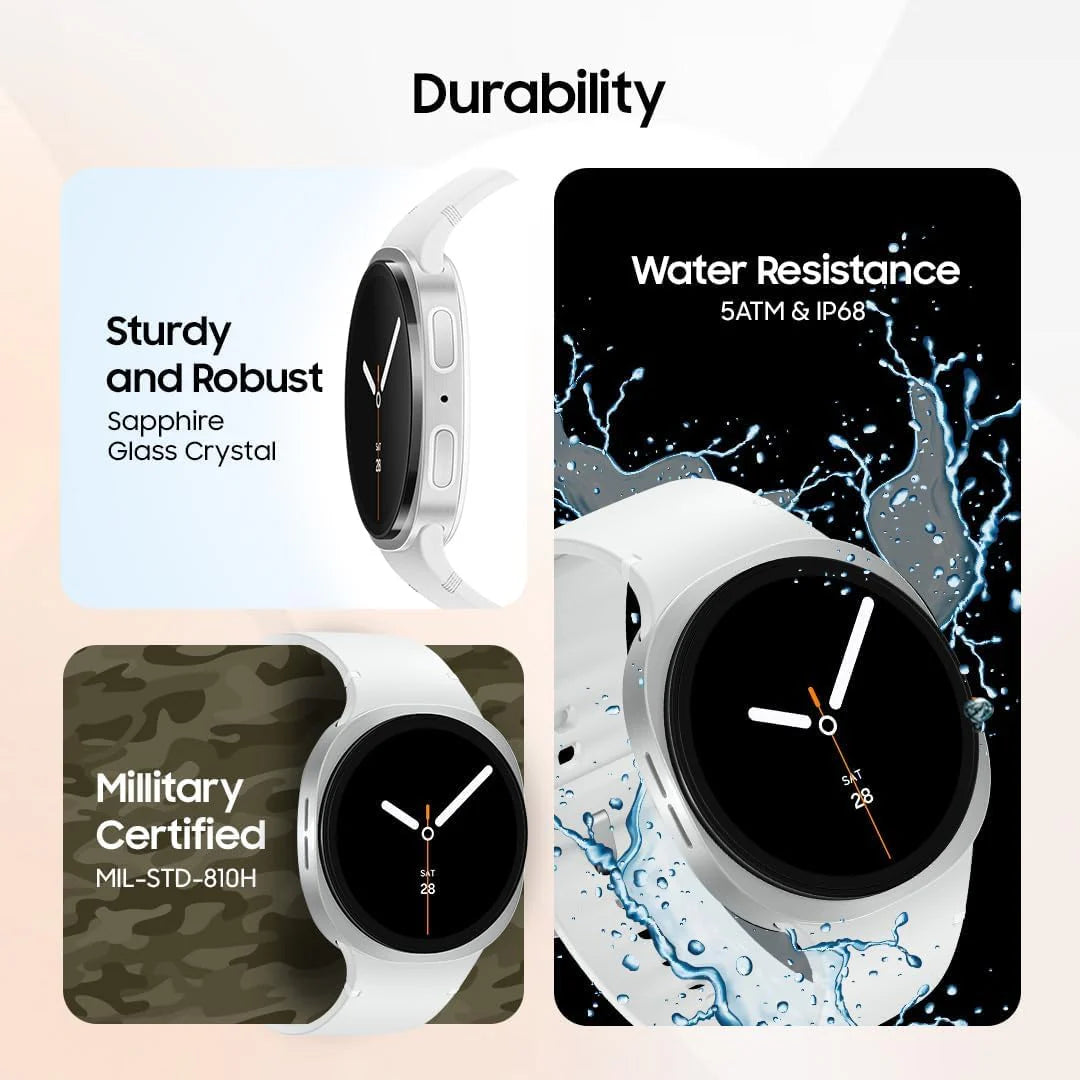 Samsung Galaxy Watch 8 Graphite, LTE, 40mm Smartwatch, Everyday Health Coach, Cushion Design, Dynamic Lug System, 3nm Processor, Sleep Coaching, Running Coach (International Version)